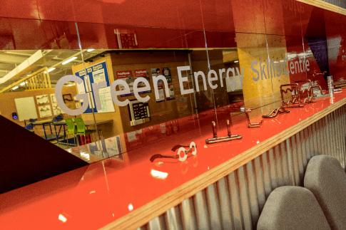 Picture in our Green Energy Skills Centre Workshop
