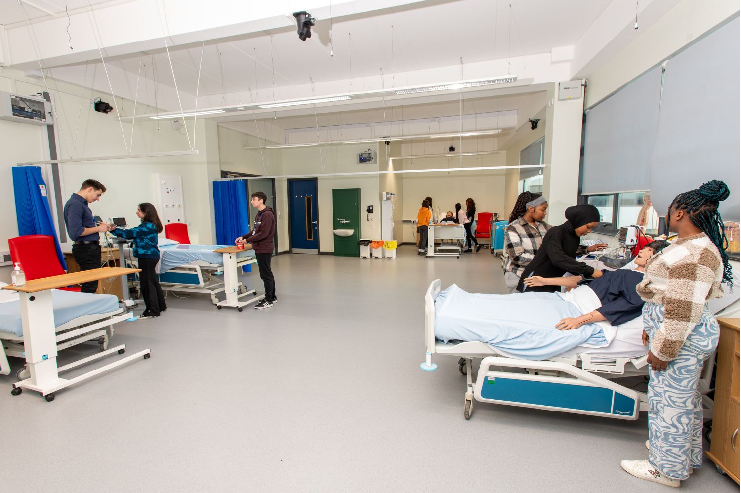 Picture of our students in a working environment