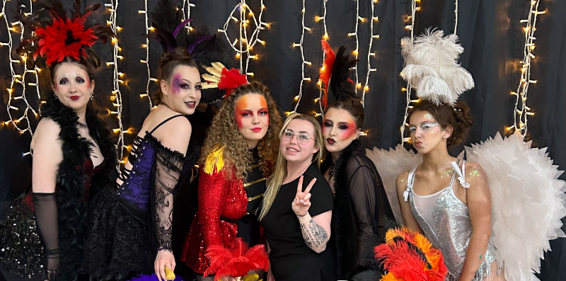 Picture of our students competing in the competition.