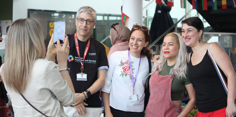 Picture of our students at our Refugee Week