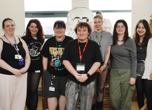 Picture of our students with Tobias
