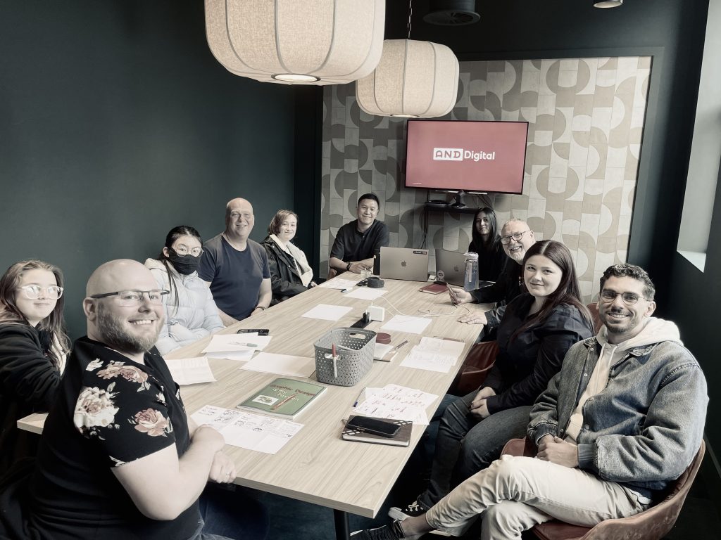 Picture of our students at AND Digital