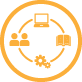 Icon representing flexible and inclusive learning opportunities
