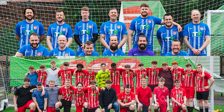 Picture of our staff and students teams