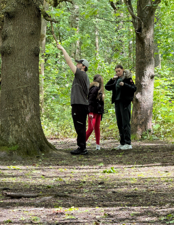 Picture of our students taking part in the Forest School